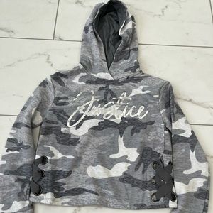 Cropped Fit Justice Hoodie